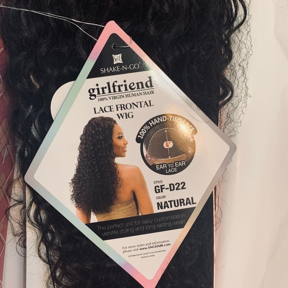 100 Human Hair Black Curly Lace Front Wig - Picture 11 of 13